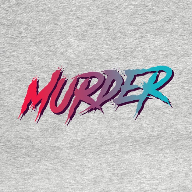 Murder Typographic Design by petersarkozi82@gmail.com